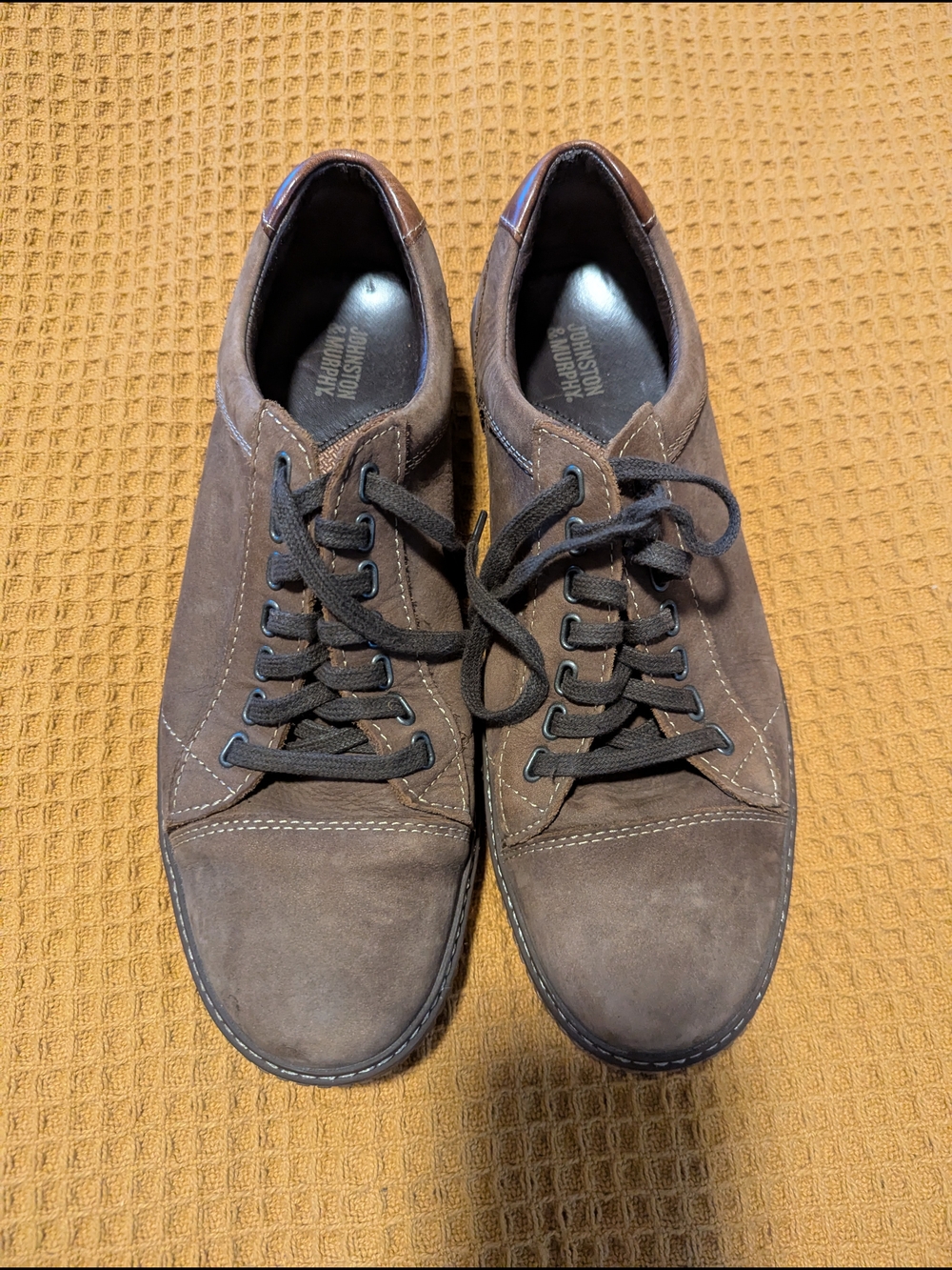 Johnston & Murphy Men's Dark Brown Suede Lace-Up Sneakers, 9